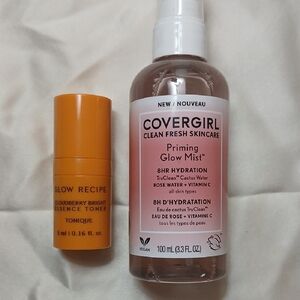 Glow Recipe Cloudberry Bright Essence Toner and COVERGIRL Priming Glow Mist Set